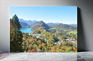 Πίνακας, Scenic Mountain and Lake View Γραφική θέα στο βουνό και στη λίμνη