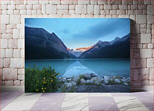 Πίνακας, Scenic Mountain Lake at Sunrise Γραφική ορεινή λίμνη στην ανατολή του ηλίου