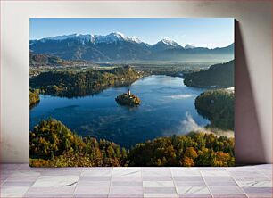 Πίνακας, Scenic Mountain Lake Γραφική ορεινή λίμνη