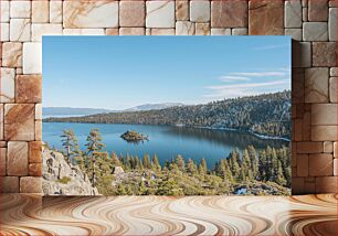Πίνακας, Scenic Mountain Lake View Γραφική θέα στη λίμνη στο βουνό