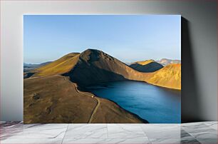 Πίνακας, Scenic Mountain Landscape with Lake Γραφικό ορεινό τοπίο με λίμνη