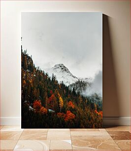 Πίνακας, Scenic Mountain with Fall Foliage Γραφικό βουνό με φθινοπωρινό φύλλωμα