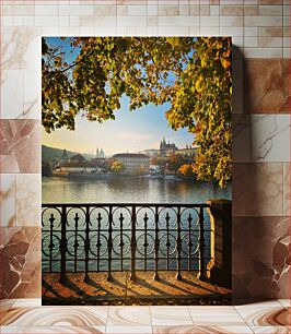 Πίνακας, Scenic River View in Autumn Γραφική θέα στο ποτάμι το φθινόπωρο