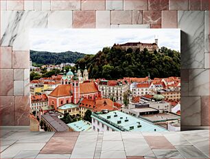 Πίνακας, Scenic View of Ljubljana Γραφική θέα της Λιουμπλιάνα
