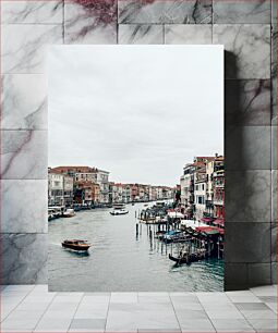 Πίνακας, Scenic View of Venice Canal Γραφική θέα στο κανάλι της Βενετίας
