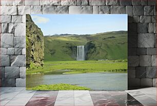 Πίνακας, Scenic Waterfall in Green Valley Γραφικός καταρράκτης στην Green Valley