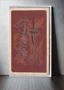 Πίνακας, Scrapbook with Textile Designs on Colored Papers
