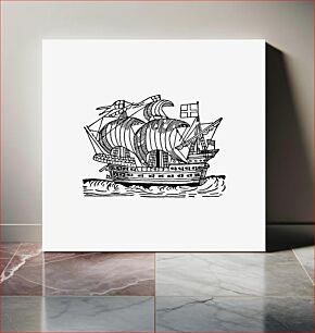 Πίνακας, Sea ship from Real Sailor-Songs. Collected And Edited By J. Ashton. Two Hundred Illustrations published by Leadenhall Press (1891)