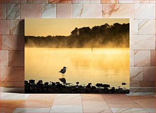 Πίνακας, Seagull at Sunrise Γλάρος στο Sunrise