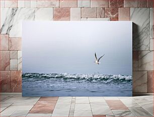 Πίνακας, Seagull Over Waves Γλάρος Πάνω από Κύματα