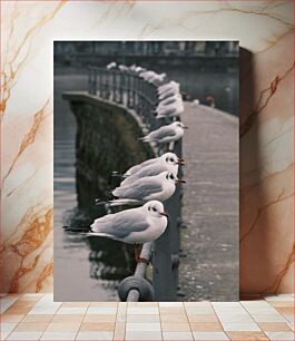 Πίνακας, Seagulls on a Foggy Day Γλάροι σε μια ομιχλώδη μέρα