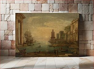 Πίνακας, Seaport with Ulysses Restituting Chryseis to Her Father Chryses by Claude Lorrain