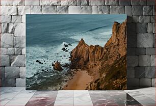 Πίνακας, Seaside Cliffs at Dusk Παραθαλάσσιοι βράχοι στο σούρουπο