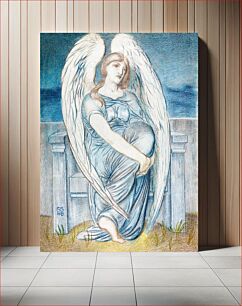 Πίνακας, Seated Angel (1883) by Simeon Solomon
