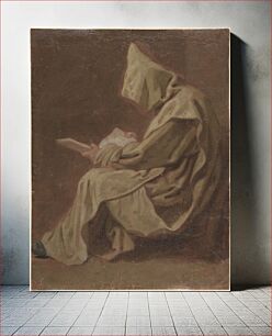 Πίνακας, Seated Carthusian Holding an Open Book by Jean Restout le jeune