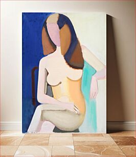 Πίνακας, Seated female model by Vilhelm Lundstrøm