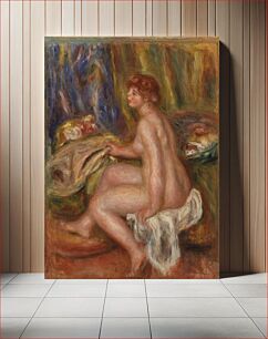 Πίνακας, Seated Female Nude, Profile View (Femme nue assise, vue de profil) by Pierre Auguste Renoir