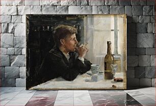 Πίνακας, Seated man at the table, 1886, Elin Danielsongambogi