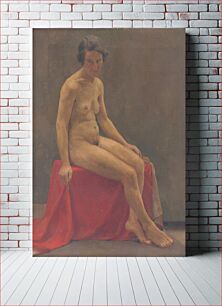 Πίνακας, Seated nude, Ladislav Treskoň