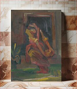 Πίνακας, Seated woman by Arnold Peter Weisz Kubínčan