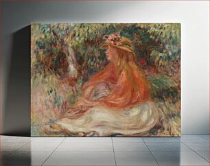 Πίνακας, Seated Woman (Femme assise) by Pierre Auguste Renoir