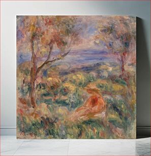 Πίνακας, Seated Woman with Sea in the Distance (Femme assise au bord de la mer) by Pierre Auguste Renoir