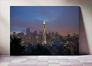 Πίνακας, Seattle Skyline at Dusk Ο ορίζοντας του Σιάτλ στο σούρουπο