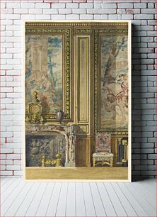 Πίνακας, Section of a wall, Tapestry Room, Palace of Fontainebleau, Frederick Marschall