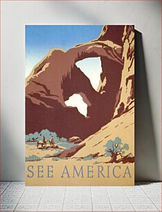 Πίνακας, See America (1936) vintage poster by Frank S. Nicholson