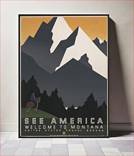 Πίνακας, See America. Welcome to Montana / M. Weitzman