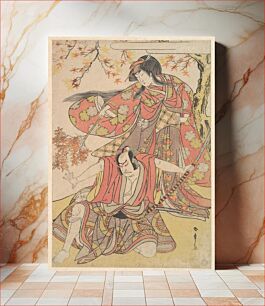 Πίνακας, Segawa Kikunojo III as a Woman Standing under a Maple Tree in the Autumn