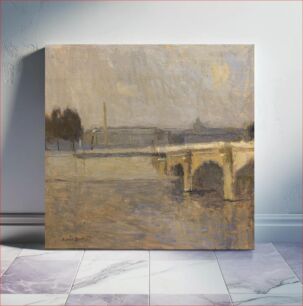 Πίνακας, Seine at Paris, Pont de la Concorde by Frank Edwin Scott