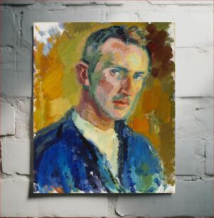 Πίνακας, Self-portrait, 1918, by Magnus Enckell