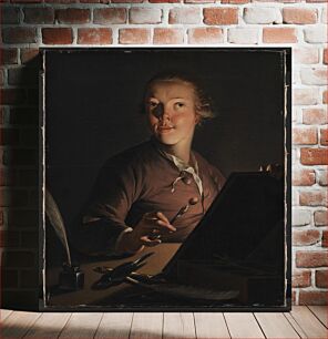 Πίνακας, Self-portrait by artificial light by Jens Juel