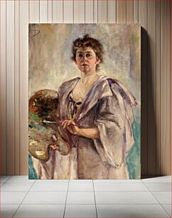 Πίνακας, Self Portrait in Painting Robe by Alice Pike Barney