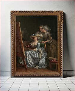 Πίνακας, Self-Portrait with Two Pupils, Marie Gabrielle Capet (1761–1818) and Marie Marguerite Carreaux de Rosemond (died 1788) by Adélaïde Labille-Guiard