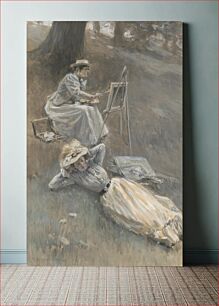 Πίνακας, "Selma threw herself at full length on the ground" / Alice Barber Stephens. (1895) by Alice Barber Stephens