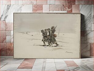 Πίνακας, Sem (Georges Goursat dit, 1863-1934). "Croquis de guerre par Sem 1915-1916; Lorrain". Procédé photomécanique couleur. Paris, musée Carnavalet