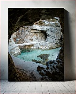 Πίνακας, Serene Cave Pool Γαλήνια πισίνα σπηλαίου