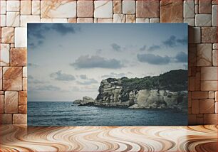 Πίνακας, Serene Cliffside by the Sea Γαλήνιο Cliffside by the Sea