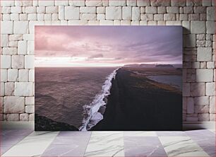 Πίνακας, Serene Coastal Landscape at Sunset Γαλήνιο παράκτιο τοπίο στο ηλιοβασίλεμα