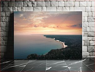 Πίνακας, Serene Coastal Sunset Γαλήνιο παράκτιο ηλιοβασίλεμα