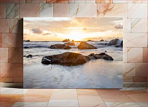 Πίνακας, Serene Coastal Sunset Γαλήνιο παράκτιο ηλιοβασίλεμα