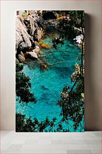 Πίνακας, Serene Cove with Crystal Clear Water Γαλήνιος όρμος με κρυστάλλινα νερά