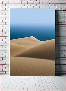 Πίνακας, Serene Desert and Ocean View Γαλήνια θέα στην έρημο και στον ωκεανό