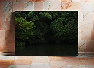Πίνακας, Serene Forest Reflection Γαλήνια αντανάκλαση του δάσους