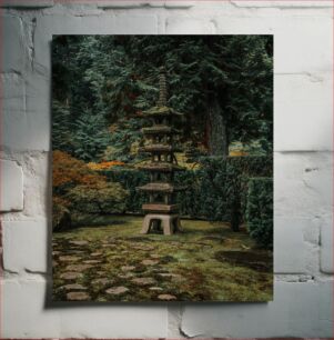 Πίνακας, Serene Garden Pagoda Γαλήνια Παγόδα Κήπου