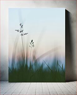Πίνακας, Serene Grass Blades at Dusk Γαλήνια λεπίδες γρασιδιού στο σούρουπο