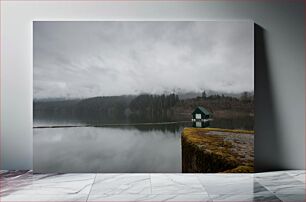 Πίνακας, Serene Lakeside Cabin Γαλήνια καμπίνα δίπλα στη λίμνη