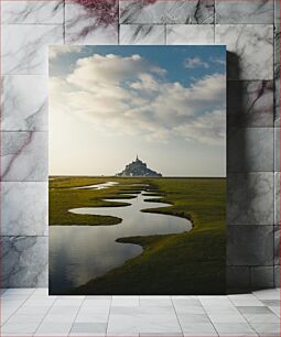 Πίνακας, Serene Landscape with Mont Saint-Michel Γαλήνιο τοπίο με το Mont Saint-Michel